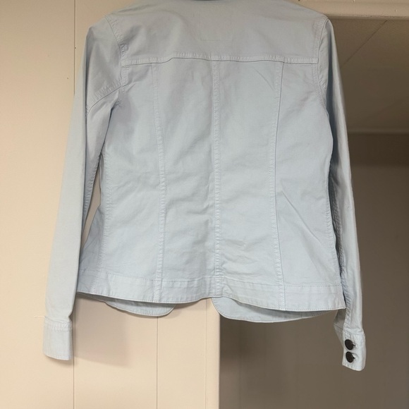 Talbots Women's Light Blue Jean Jacket - Picture 4 of 5